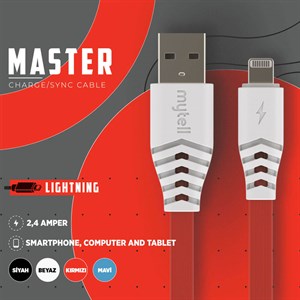 ŞARJ / DATA KABLOLARI Mytell Master Lightning 2.4A Şarj Data Kablosu